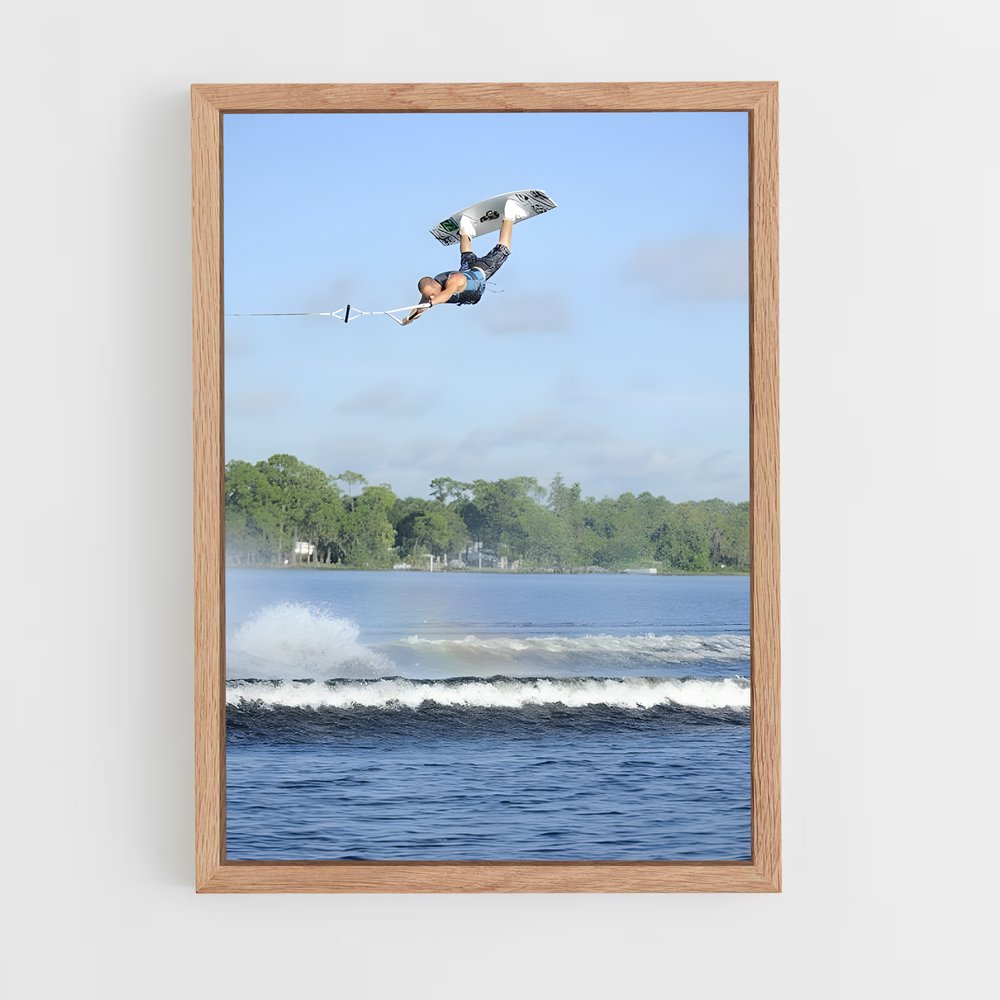 Poster Vol du Cerf-Volant – affiche Wakeboarding (vue 4)